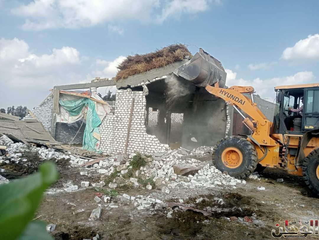 استمرار إزالة التعديات على الاراضي الزراعيه بقرى محلة يادى - ابو مندور - شباس الملح بمركز دسوق 1 FB IMG 1700309795445
