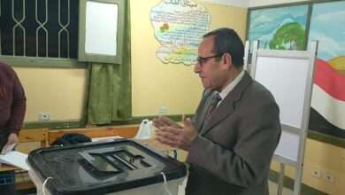 شوشة يدلي بصوته في الانتخابات الرئاسية بمدينة العريش
