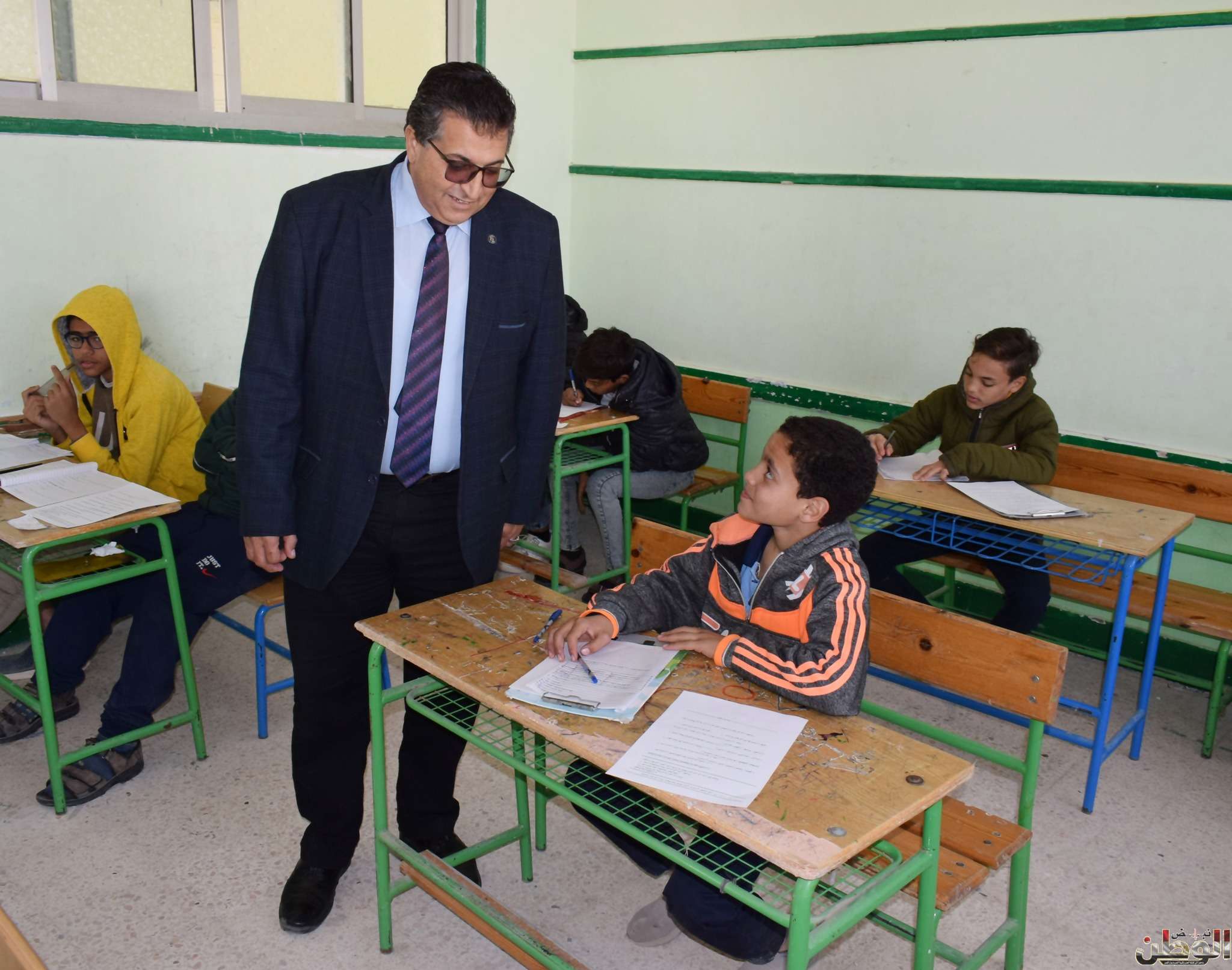 وكيل التعليم يتابع لجان الامتحانات بمدارس طور سيناء