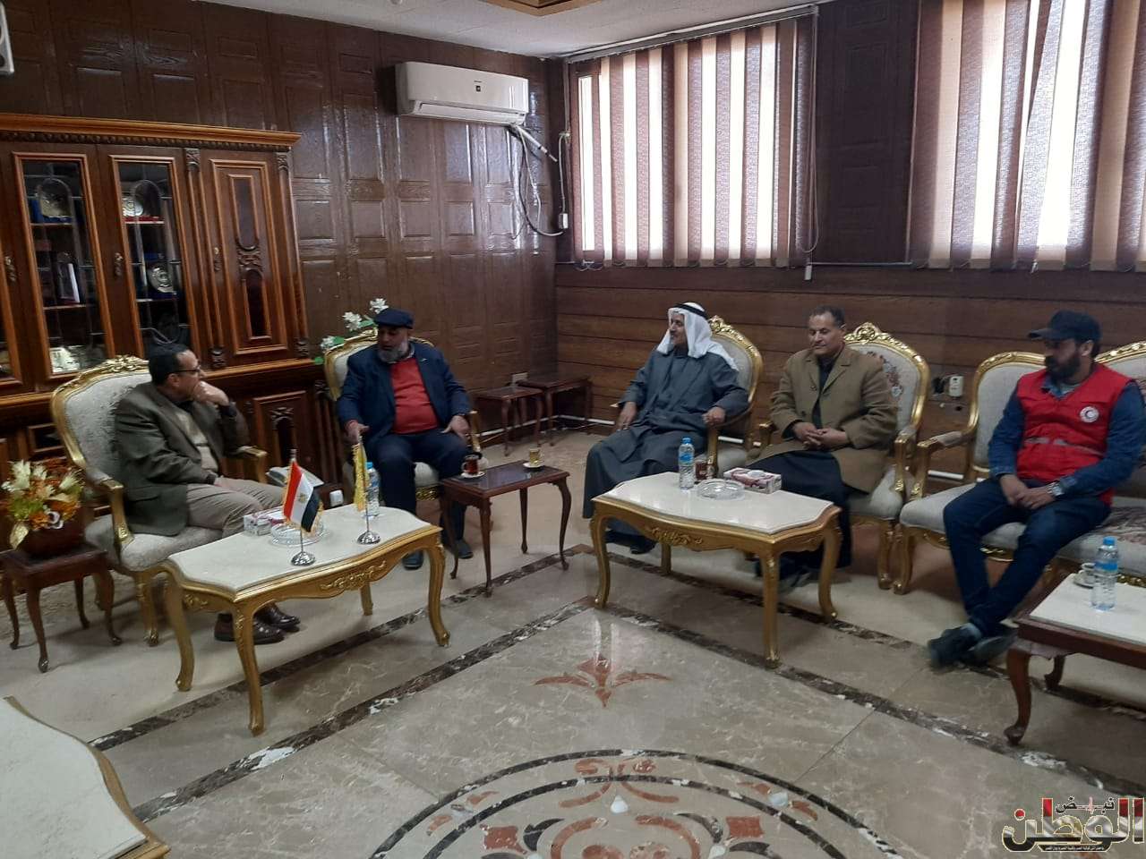 محافظ شمال سيناء يستقبل وفد الهلال الأحمر الليبي بالعريش