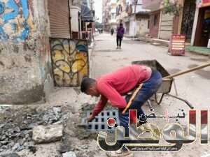 الانتهاء من تركيب اغطية صفايات الامطار الجديدة بالشوارع التى تم رصفها بنطقة المستعمرة بدسوق 4 FB IMG 1708765819153