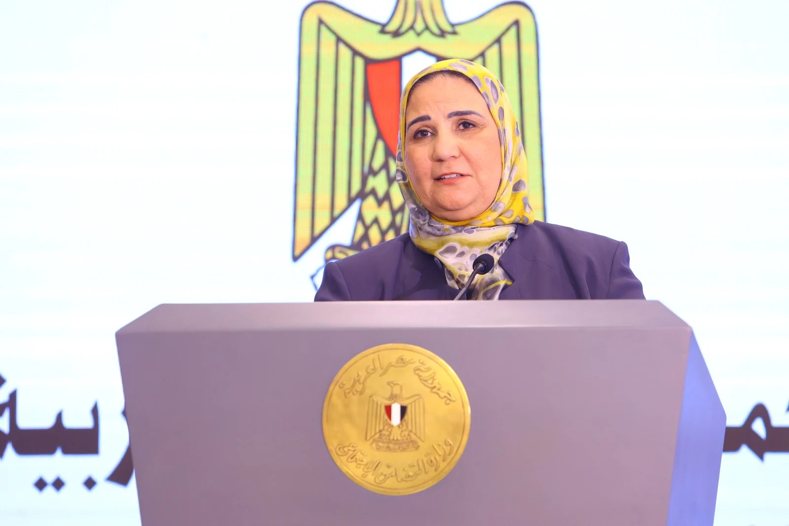 الدكتورة نيفين القباج وزيرة التضامن الاجتماعي