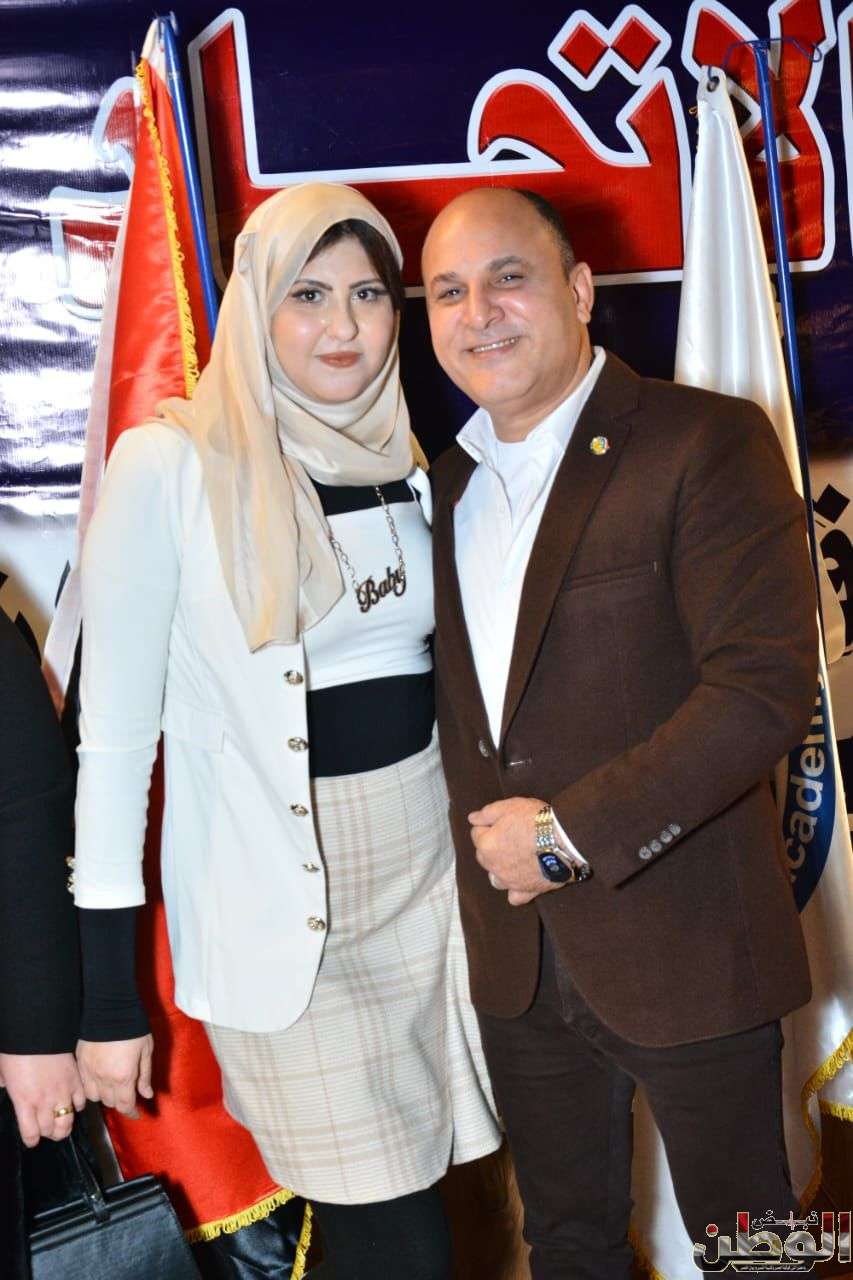 السيد الامين والسيدة حرمة في حفل افطار الاتحاد الوطني