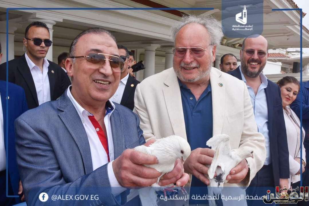 محافظ الإسكندرية . يستقبل ملك مصر والسودان السابق 1 FB IMG 1714081361597