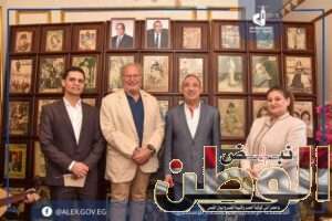 محافظ الإسكندرية . يستقبل ملك مصر والسودان السابق 9 FB IMG 1714081394887