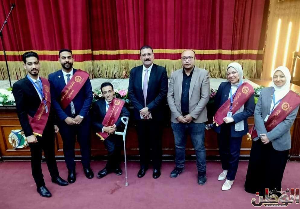 طلاب جامعة كفر الشيخ تحصل على مراكز متقدمة في الملتقى القمي العاشر لمسابقة الطالب والطالبة المثاليين على مستوى الجامعات المصرية 1 FB IMG 1714559875421
