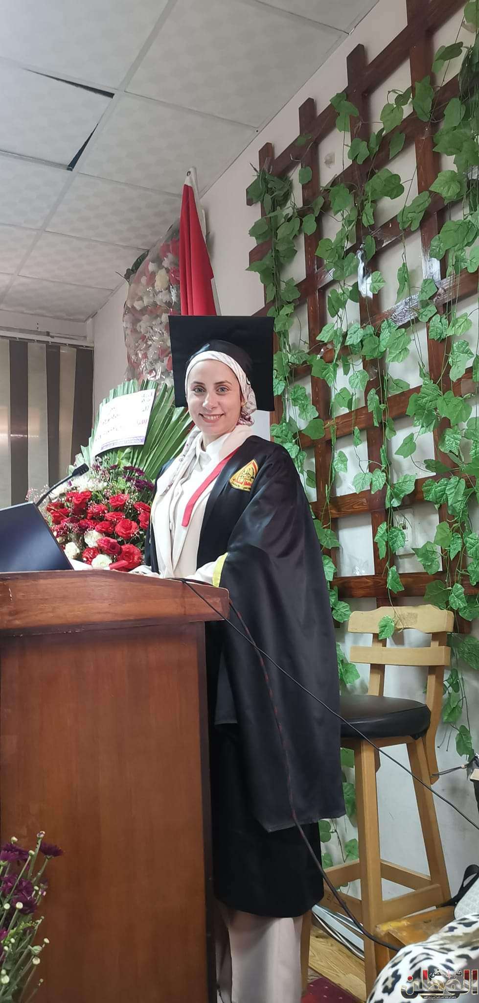 حصول الرائد هبة عنتر على الدكتوراه بعنوان الخصائص البدنية والمورفولوجية المساهمة في اكتساب الاداءات المهارية 1 FB IMG 1716210734392