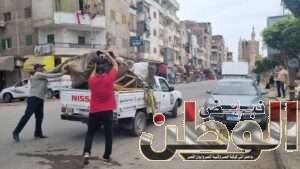 استمرارا الحملات اليومية لرفع الاشغالات والتعديات علي حرم الطريق العام لتحقيق السيولة المرورية بشوارع دسوق 8 FB IMG 1716739965639