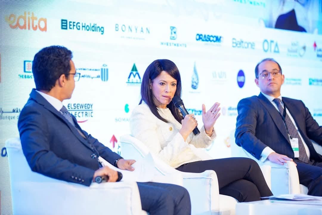 المشاط تلقي الكلمة الافتتاحية بالمؤتمر الاقتصادي السادس 1 IMG 1506