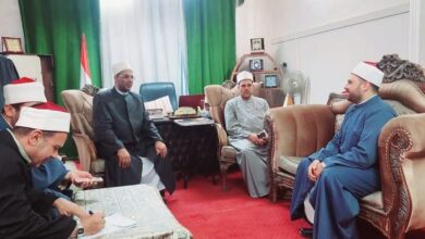 انعقاد لجنة المقابلات الخاصة بمنحتي الماجستير والدكتوراه المجانية بمكتب مدير مديرية أوقاف الإسكندرية.