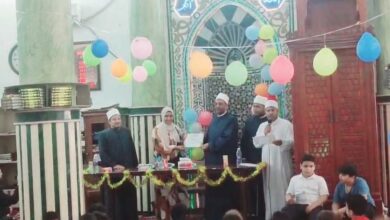 تكريم الطلبة المشاركين في النشاط الصيفي بمسجد الأرضي بإدارة الجمرك