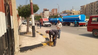 متابعة سير العمل لمنظومة النظافة والتجميل بمركز ومدينة دسوق