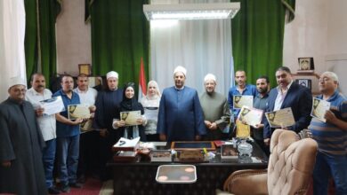 تكريم عدد من مقيمي الشعائر والمؤذنين والإداريين والعمال بمديرية أوقاف الإسكندرية