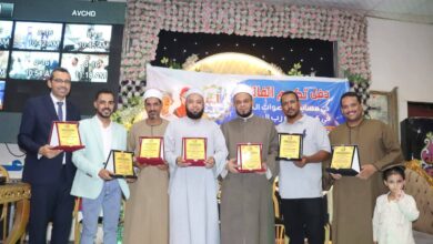 تكريم الموهوبين في مسابقه الاصوات النديه في كلام رب البريه بفرشوط شمال قنا