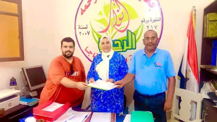 انوار الرحمه للتنميه الشامله بسفاجا توقع بروتوكول تعاون مع مؤسسه مصرالخيربالقصيرالخيريه 1 FB IMG 1755533697034