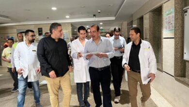 نائب وزير الصحة .. يتفقد مستشفى قلين التخصصي