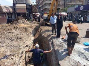رئيس مدينة دسوق .. الانتهاء من احلال وتجديد خط مياه رئيسى بشارع الجلاء