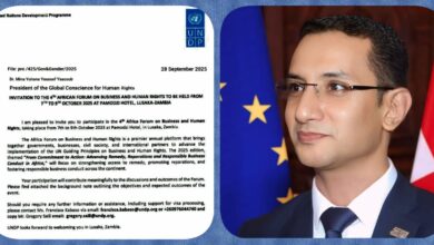 دعوة أممية رفيعة للدكتور مينا يوحنا للمشاركة في المنتدى الإفريقي الرابع للأعمال وحقوق الإنسان