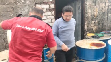 ضبط  أكثر من 11 طن زيوت وخل ومواد كيميائية مغشوشة بحملة تموينية بقرى دسوق