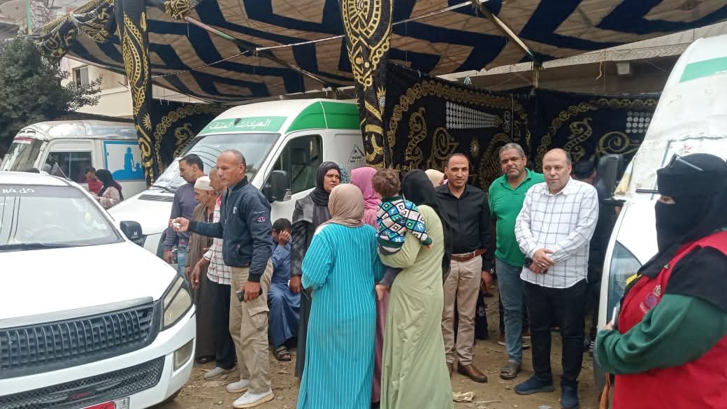 إجراء الكشف الطبي على ٧٤٤ حاله بقافلة طبية بسيدى جامع التابعه لشباس الملح 1 FB IMG 1762252046856