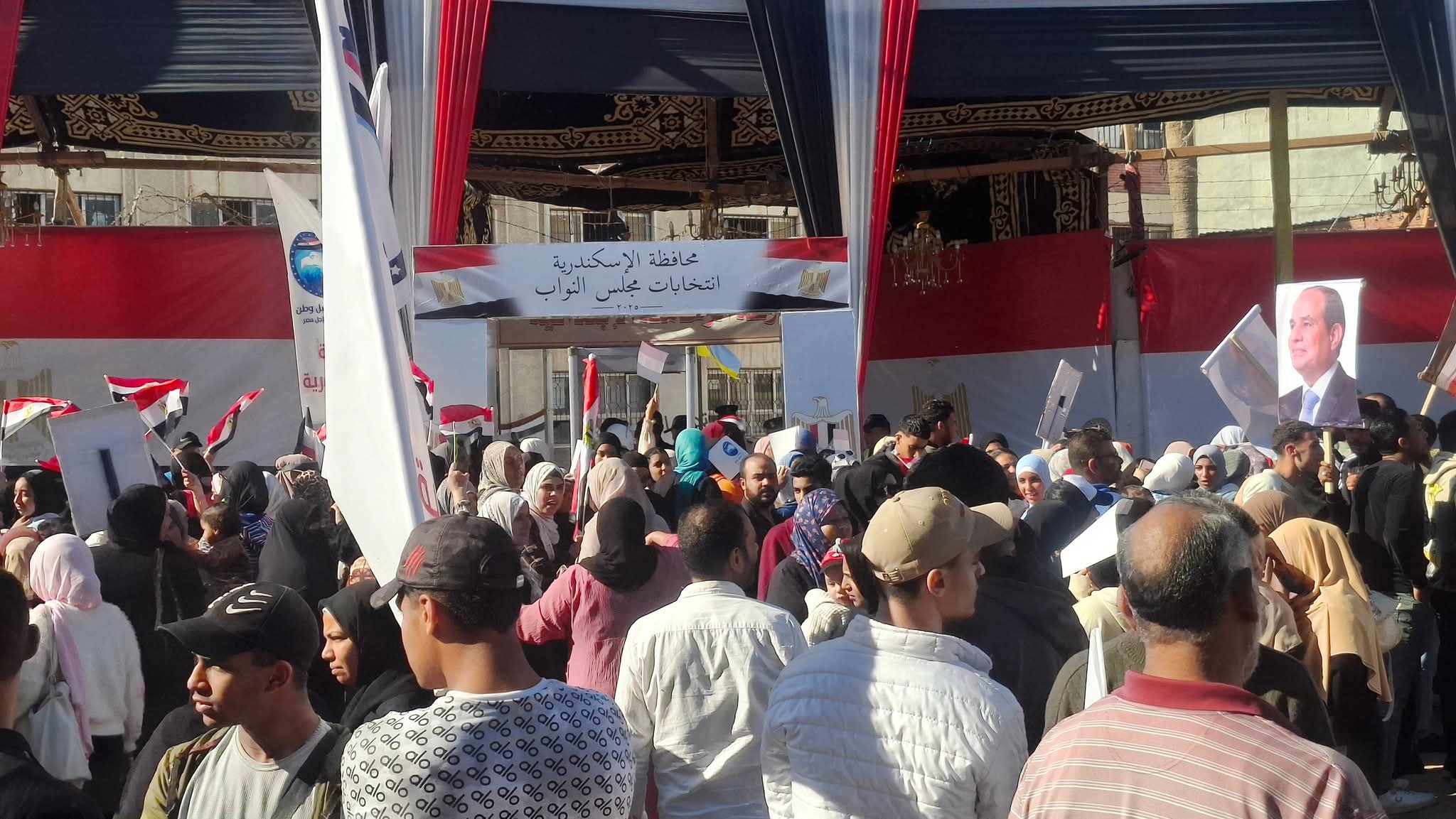 إقبال كثيف على لجان الاقتراع بالإسكندرية في اليوم الثاني من انتخابات مجلس النواب