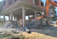  إزالة التعديات على أملاك الدولة والأراضي الزراعية ومخالفات البناء بمركز ومدينة كفر الشيخ ضمن الموجه إلى 27