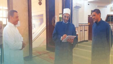 مدير مديرية أوقاف الإسكندرية يتابع استعدادات مساجد إدارة الجمرك لصلاة الجمعة