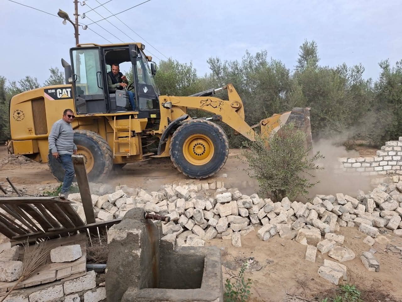 تنفيذ إزالة لـ ٢٠ حالة تعدٍّ على مساحة ٤٧ فدان و١٨ قراريط وسهم واحد و٧٦٠ م٢ بمركز ومدينة القصاصين