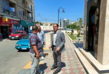 رئيس مدينة كفرالشيخ .. يتابع أعمال رفع كفاءة النظافة بمحيط ميدان وحديقة المحطة