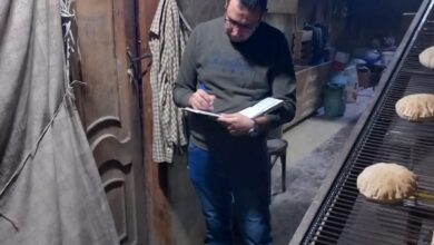 الوحدة المحلية بكفر الشيخ .. تحرير 7 محاضر متنوعة للمخابز المخالفة بحي شرق وقرية أريمون 7 الوحدة المحلية بكفر الشيخ .. تحرير 7 محاضر متنوعة للمخابز المخالفة بحي شرق وقرية أريمون