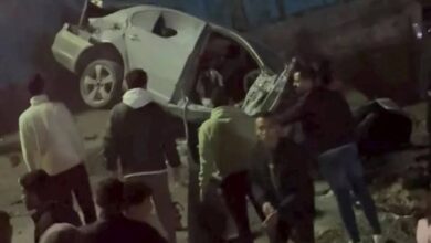 بسبب السرعة الجنونية ..مصرع شاب وإصابة ثلاثة أخرين في حادث مروع بكورنيش الإسكندرية