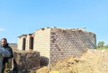 إزالة مبنى مخالف على أرض زراعية بائتمان كفر الطايفة بقرية متبول بكفر الشيخ