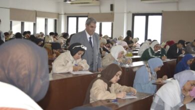 عميد معهد طيبة العالي لتكنولوجيا الإدارة والمعلومات يتفقد لجان الامتحانات وسط انضباط كامل