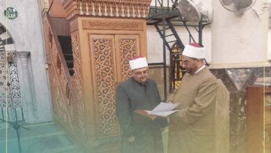 مدير مديرية أوقاف الإسكندرية .. يتفقد مساجد بشاير الخير ويوجه بمتابعة أسطح المساجد وإزالة مياه الأمطار