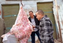 حملات تموينية موسعة بكفر الشيخ تسفر عن ضبط لحوم ذبح خارج السلخانة وتحرير محاضر متنوعة