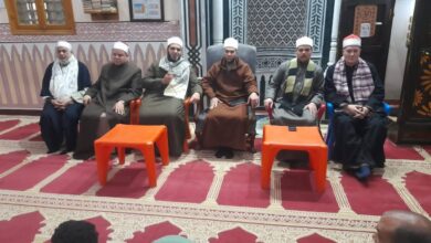 احتفال مسجد عمربن الخطاب بقرية شباس الملح بذكرى الإسراء والمعراج