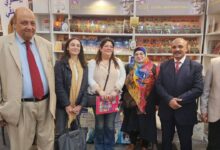 وفد ألماني يزور جناح مؤسسة رسالة السلام بمعرض القاهرة الدولي للكتاب 