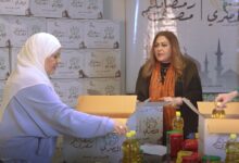 نهال عنبر ورانيا فريد شوقي وندى بسيوني يساهمون في توصيل كراتين رمضان من مؤسسة المصري للتنمية بجميع المحافظات