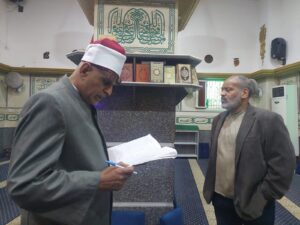 مدير مديرية أوقاف الإسكندرية .. يتابع انتظام العمل الدعوي والإداري بمساجد إدارة محرم بك