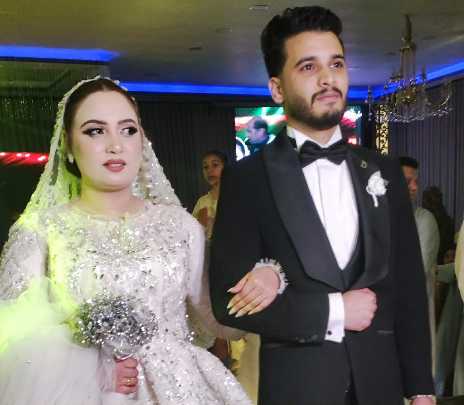 ليلة من ألف ليلة.. زفاف دينا مبارك والسيد النجار بقاعة مليكة